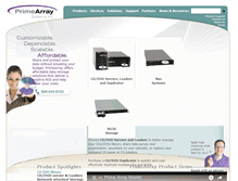 Tablet Screenshot of primearray.com